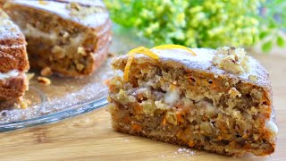 Морковный пирог вкуснее торта . Съедается моментально / Carrot cake. Eng sub