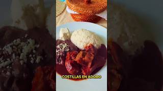 COSTILLAS en ADOBO 🤤 en chile GUAJILLO (NO PICAN)