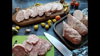 КОЛБАСА ВКУСНАЯ И АРОМАТНАЯ В РУКАВЕ ДЛЯ ЗАПЕКАНИЯ//