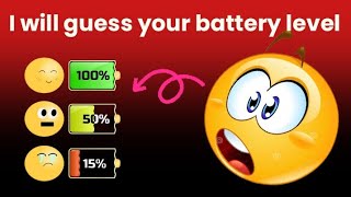 In this video I will guess your battery 🔋 level 🎚️ (99.99% Working)