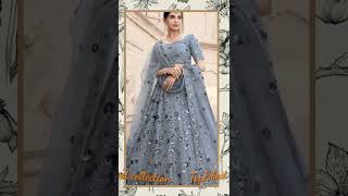 Amazing grey colour bride lehenga choli for stylish girls|| #newlovesong|| #newstatus|| #shorts||