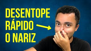 Nariz entupido: Como desentupir o nariz rapidamente em 1 minuto NATURALMENTE simples!