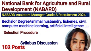 Nabard Assistant Manager Grade A Recruitment 2024 Apply Online for 102 Post