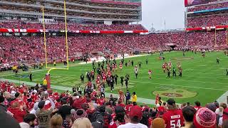 San Francisco 49ers team warm up complete (01/08/2023)