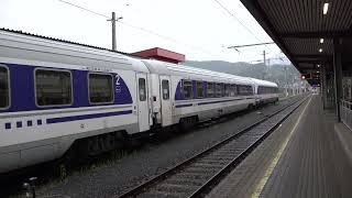 2023 - AT - Arrival of Euronight and Nightjet from Zagreb and Graz (empty stock), in Innsbruck Hbf