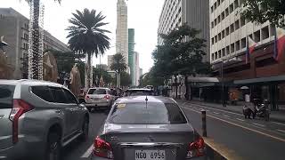 Ayala Avenue To EDSA Northbound Makati City Metro Manila Philippines