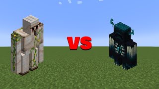 Golem VS Warden In Minecraft | Minecraft