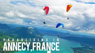 Paragliding in Annecy, France