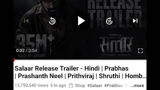 Salaar release trailer | prabhas totally Onn fire