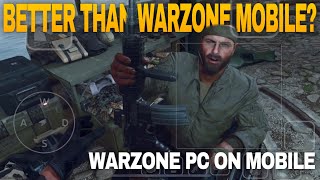 Warzone PC on Mobile🔥😶‍🌫️ Better than Warzone Mobile?🤔