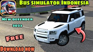 Defender mod for bus simulator Indonesia 🔥 land rover defender mod for Bussid #malikgaming07