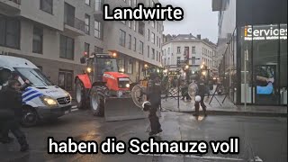 Brüssel 🇧🇪 Belgien - Landwirte 🚜 haben die Schnauze voll 26.02.2024