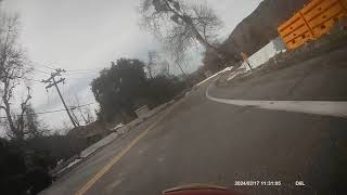 Motorcycle ride through San Timoteo Canyon, Live Oak Canyon, Oak Glen, and Wildwood Canyon in Cali