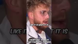 Logan Paul silences Jake Paul 😎 #shorts #jakepaul #loganpaul #viral