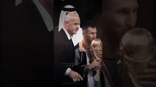 Lionel Messi lifting the fifa world cup trophy #lionelmessi #messi #fifaworlcup2022 #argentina #fifa