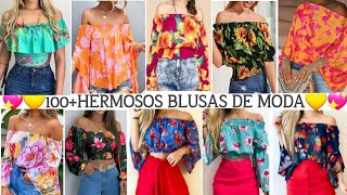 BLUSAS MODERNAS Y ELEGANTES COMBINADAS CON JEANS👖 LOOKS MODERNOS CON BLUSA Y JEANS COMBINALABLES