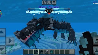 New Water Dragon Addon in Minecraft PE