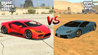 GTA SAN ANDREAS LAMBORGHINI VS GTA 5 LAMBORGHINI - WHICH IS BEST?