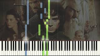 The Fellowship of the Ring - Many Meetings | Piano Tutorial