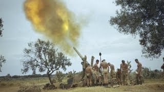 Color battle footage - Tunisia 1943