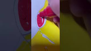 Drawing Pikachu with posca markers! #subscribe #posca