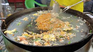 ผัดไทย(Pad Thai) หอยทอด(Hoy Tod) บ้านถ่อน อุดรธานี น่าทานมาก #ยั่วน้ำลาย ll Yummybiker