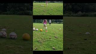 1 to 1 Goalkeeper Training for my Daughter before her first game.