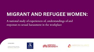 Migrant and refugee women’s experiences of sexual harassment in the workplace