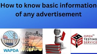 In this video we will learn that how to know basic information of any advertisement