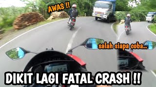 BERUJUNG FATAL HAMPIR CRASH MOTOR VS TRUK || MOTOVLOG INDONESIA