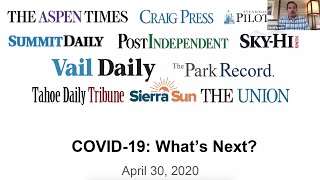 An update on COVID-19 & what's happening now. April 30, 2020