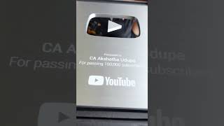 Unboxing Silver Play button.. #youtubeshorts