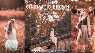 Cinematic Trending Street Brown Preset | Lightroom Hollywood Cinematic Brown Photo Editing Lightroom