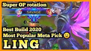 LING BEST BUILD 2020, TOP GLOBAL LING ,LING MOBILE LEGENDS, SEASON 17 GAMEPLAY, HYPER CARRY, MLBB