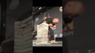 Power Breaking of slabs of concrete at U S Open #shorts #shortsvideo #usopenkarate #iska #karate