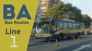 Bus Line Explorer: 1 - PRIMERA JUNTA to ESTACIÓN MORÓN and Back | Dash Cam POV Series #BABusRoutes