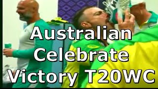 Australian Celebration After Winning Final | winning moment T20 World Cup | Australia cricket Team