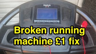 Reebok ZR9 running machine beeping fault full fix for £1