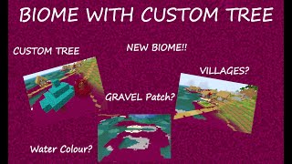 Custom Biome with Custom Tree (mcreator 2021.1)