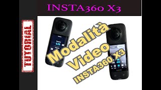 Insta360nX3 in modalità video