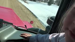 12 year old learning how to drive a R-Model Mack