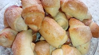 Нежные, вкусные Рогалики со сгущенкой. Простой Рецепт.