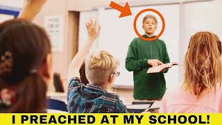 I PREACHED at my school, AND THIS HAPPENED… 🤯✝️ | Being a Menace to THE KINGDOM OF DARKNESS ‼️