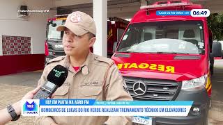 Bombeiros de Lucas do Rio Verde realizam treinamento técnico em elevadores