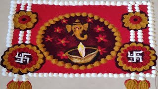 Easy Rangoli Design for Diwali | Beautiful Diwali Rangoli