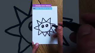 ☀️ LEREN TEKENEN: ZONNETJE / How To Draw A Sun