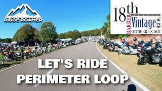 Vintage Festival 2023 Perimeter Road Ride - Barber Motorsports Park - Full Loop