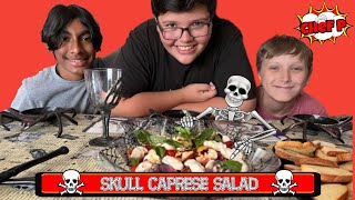 Skull Caprese Salad ☠️🍅🥗