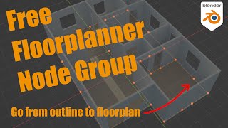 Free Floorplanner Geometry Node Asset