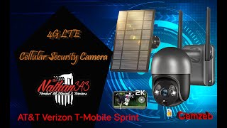 4G LTE Cellular Security Camera Wireless Outdoor 2K